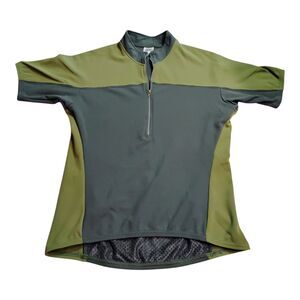 Vintage Y2K Patagonia USA Cycling 1/2 Zip Jersey Womens M Style 24266 Olive Teal